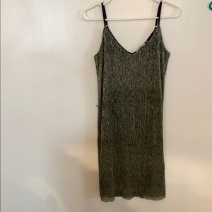 Dex Green Sleeveless Spaghetti Strap Mini Dress